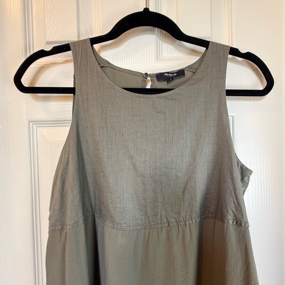 Madewell 💯% Silk Green Relaxed Tank Top #flouncy #breezy - Picture 4 of 9